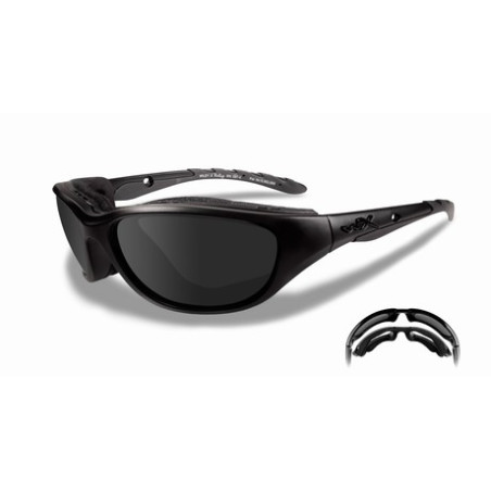 Lunettes AIRRAGE Monture noire mat  Verre Fumé Wiley X