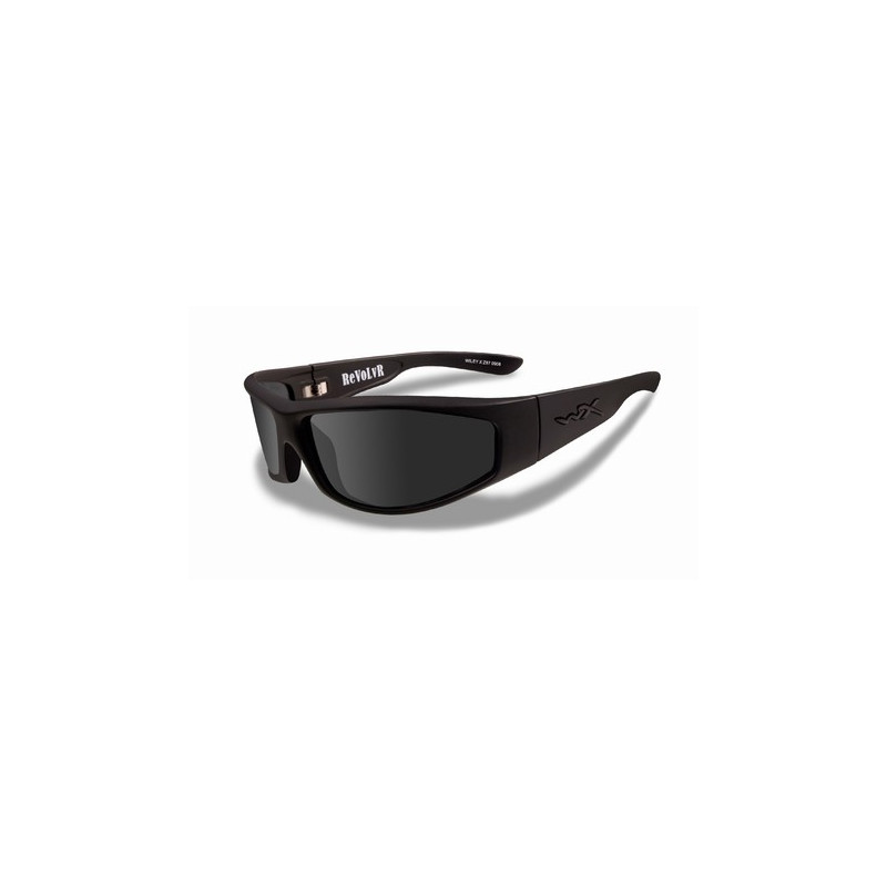 Lunettes REVOLVR Monture noire Verre fumé Wiley X