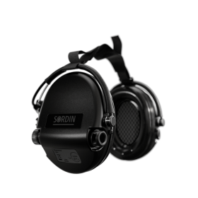 Casque Sordin SUPREME MIL AUX PVC Serre-Nuque - Noir