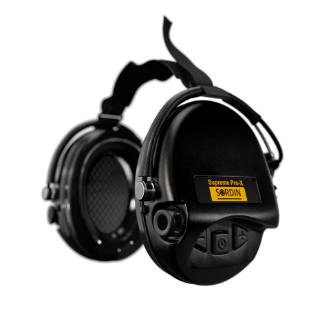 Casque Sordin SUPREME Pro-X PVC Serre-Nuque Noir