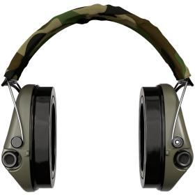Casque Sordin SUPREME Pro-X LED GEL Serre Tête Tissu - Vert Olive