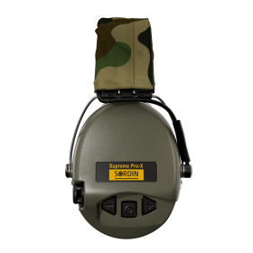 Casque Sordin SUPREME Pro-X LED GEL Serre Tête Tissu - Vert Olive