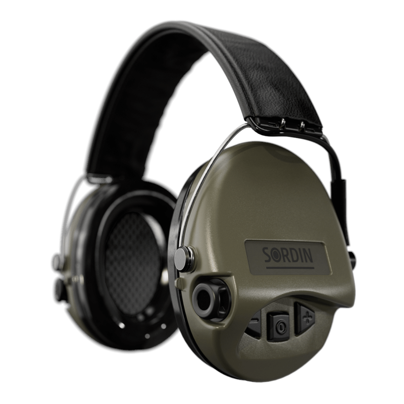 Casque Sordin SUPREME PRO PVC Serre-Tête - Vert Olive