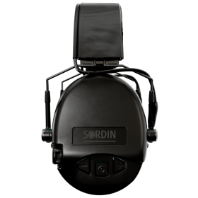 Casque Sordin SUPREME MIL AUX SLIM PVC Serre-Tête - Noir