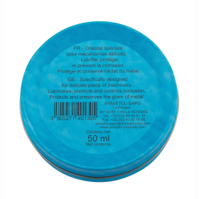 Pot de Graisse de Vaseline Armistol Neutre Blanche Helios - 50ml