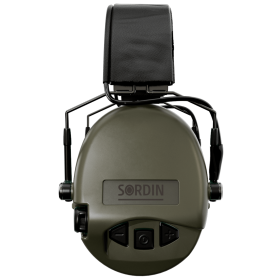 Casque Sordin SUPREME MIL AUX SLIM PVC Serre-Tête - Vert Olive