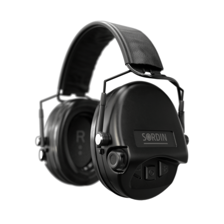 Casque Anti-Bruit actif Sordin - Suprême Pro X SFA - Noir Serre-tête Cuir