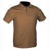 Polo tactique Manches courtes Qickdry - Dark Coyote