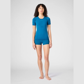 T-shirt Technique UYN Motyon 2.0 Femme Manches Courtes - Bleu Poséidon
